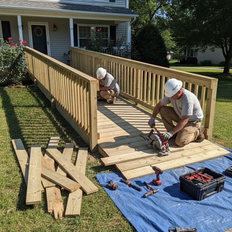 Local Wheelchair Ramp Installation pros at work